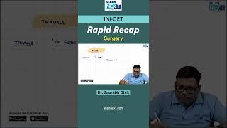 INI-CET | Surgery: Rapid Recap | Dr. Saurabh Dixit #inicet #rapidrevision #surgery