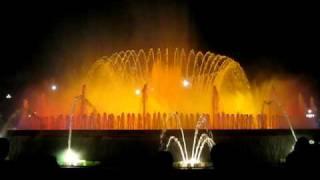 Magic Fountain in the Olympic Village, Barcelona Spain