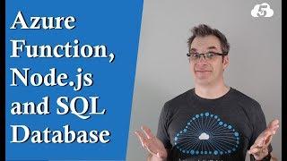 How to access an SQL Database from an Azure Function and Nodejs