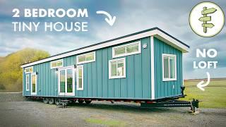 This SUPER SPACIOUS Park Model Tiny House Has it All: 2 Bedrooms, Dining Area, Laundry Room & More!