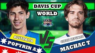 LIVE: Machac T vs Popyrin A.• Davis Cup 2024 #groupstage #final #Machac #Alcaraz #tennis #daviscup