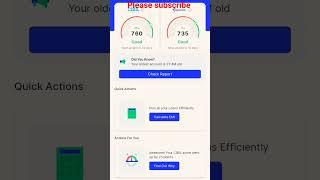 one score application free me cibil score check kare #cibilscore #onescore
