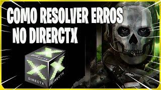 COMO RESOLVER   ERROS DO  DIRECTX RUNTIME EM TODOS OS JOGOS