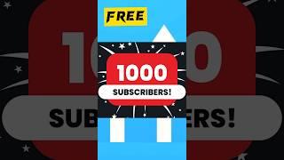 1K Subscribers (Free)  | 1K Subscibers Kaise Kare | 1k subscribers kaise badhaye #ytshorts #shorts