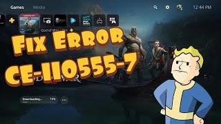 How To Fix PS5 Error CE-110555-7