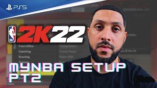 NBA 2K22 -  MyNBA Sim Setup!!! - Part 2