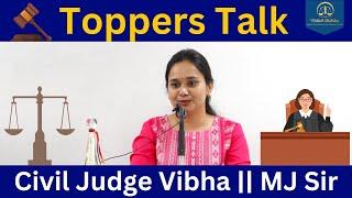 Civil Judge Vibha Arya || Toppers Talk || Success Motivation