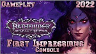 Pathfinder Wrath of the righteous FIRST IMPRESSIONS on console