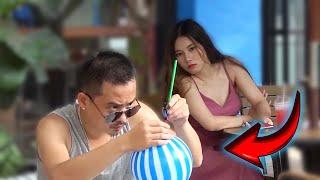 The balancing magic trick and the girls' surprised reactions | LTA Magician