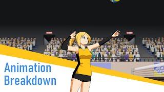 Volleyball Spike Animation Breakdown (Clip Studio Paint & Blender)