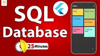 Flutter Tutorial - SQLite Database Storage Using SQFlite | Insert, Delete, Update, View Data