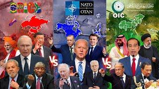 AS-NATO PANIK, BRICS & OIC MAKIN KUAT! Perbandingan Kekuatan BRICS Vs NATO Vs OIC Siapa yang Menang?