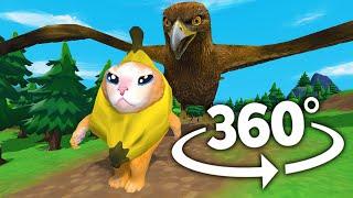 Banana Cat 360° - Attacked by BIRD! | VR/360° Experience