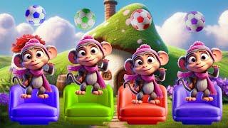 Baby monkey soccer song | Baby & Kids Songs New Song Learns Colors | Nursery Rhymes & Kids Songs #2