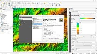 Download DEMs in QGIS for a Specified Extent with the OpenTopography DEM Downloader Plugin