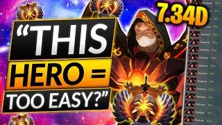 MAIN THIS HERO in 7.34D - This Support CANNOT LOSE LANE? - Dota 2 Warlock Guide