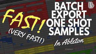 BATCH EXPORT ONE SHOT SAMPLES FAST IN ABLETON LIVE