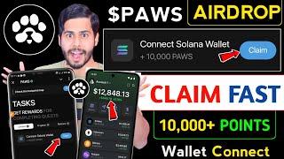 PAWS Connect Solana Wallet  paws mystery quest today, paws mystery quest,paws airdrop solana wallet