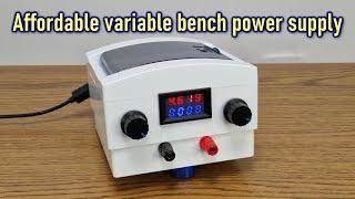 Affordable variable bench power supply - with external power source