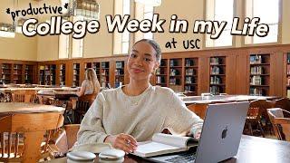 *PRODUCTIVE* COLLEGE WEEK IN MY LIFE  (fall semester, studying for midterms, USC film school)