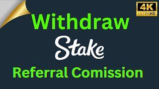 Stake comission withdrawal #stake