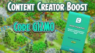 Hay Day-CONTENT CREATOR BOOST!! Code GIZMO!!