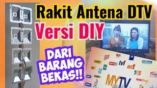 Rakit antena dari barang bekas versi Diy Aneh tapi nyata.. Bebas sinyal 100%