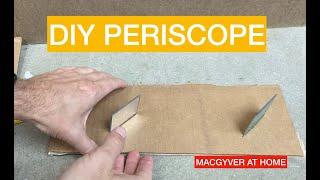 Build a simple periscope from cardboard and mirrors