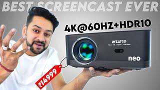 Wzatco Neo Projector Review | 4K@60hz Support With Best Screen Mirroring Under ₹15000
