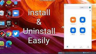 How To Install & Uninstall ZOOM APP in Laptop || ZOOM APP ON PC