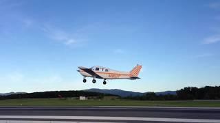 Flying Virginia: Departing KSHD Shenandoah Valley Regional in Weyers Cave, VA in a Beech Sundowner