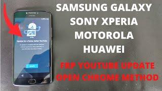 Youtube Update Problem Frp Bypass Open Chrome Browser | All Android Without Pc