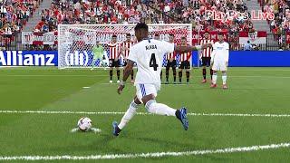 PES 2021 - ATHLETIC CLUB vs REAL MADRID - Full Match & D. ALABA Free Kick Goal - Gameplay PC