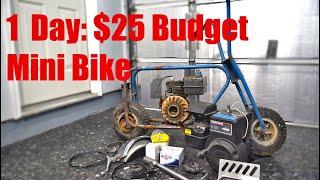 1 Day: $25 Parts Bin Mini Bike Build