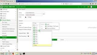 how to configure static nat on fortinet fortigate firewall