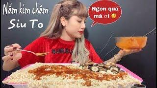 NanaLiu | Làm Mâm Nấm Kim Châm Siu To Trộn Nước Sốt Hàn Quốc  Cay Tê Lưỡi