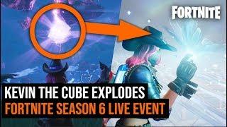 Fortnite's Cube Explodes - Season 6 Live Event Gameplay