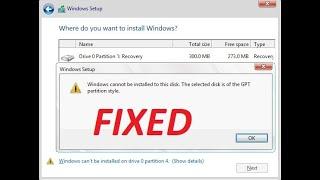 How to Convert MBR to GPT During Windows 10 Installation. 100% Fixed