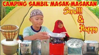 Camping di bawah pohon sambil masak telor dadar dan pentol bakso | seru dan menyenangkan