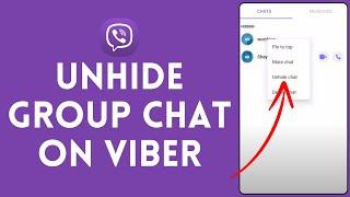 How to Unhide Group Chat in Viber (2024) | Unarchive Group Chat in Viber