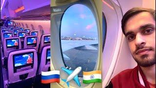 Moscow To Delhi ️ Aeroflot Flight ️
