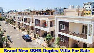 Beautiful & Brand New 3BHK Duplex Villa For Sale in Hyderabad Gated Community: 9848944044,9848612224