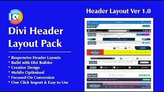 Divi Header Layout Pack - DIVI RELOAD GLOBAL HEADER V1 IMPORT STEP BY STEP