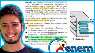 ENEM 2020 - Os manuais de refrigerador apresentam a recomendação de que o equipamento não deve ser i