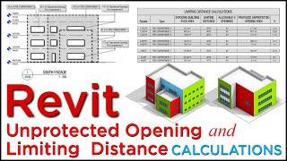 Revit Unprotected Opening and Limiting Distance Calculations