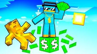 Sobrevivimos En UN SOLO BLOQUE de Dinero en Minecraft!