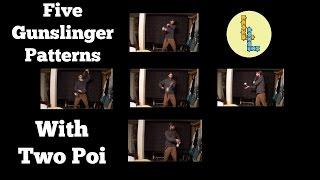 Poi: Five Gunslinger Patterns With Two Poi In Slow Motion