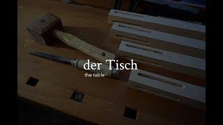 der Tisch (7) Ausstemmen der Zapfenlöcher