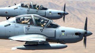 Embraer A-29 Super Tucano Aircraft in Action (Afghanistan, 2016)