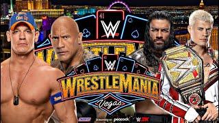 WrestleMania 41: The Rock & John Cena vs. Roman Reigns & Cody Rhodes – The Ultimate Dream Match! WWE